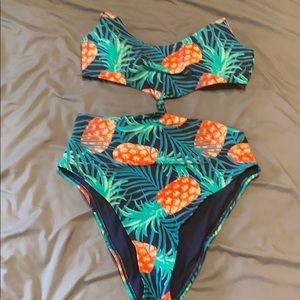 Aerie Tie Front One Piece Size L